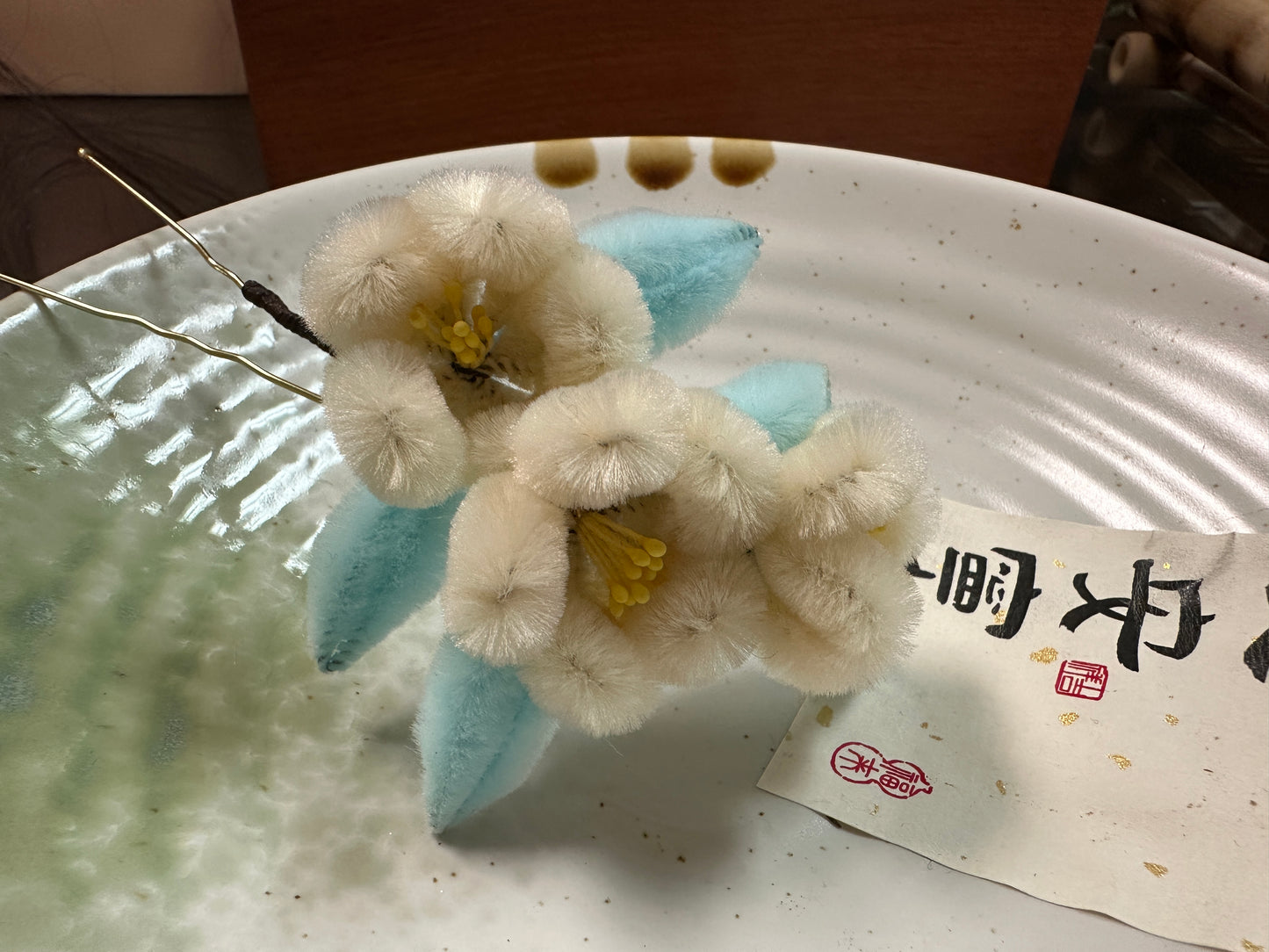仿绒花 traditional velvet flowers