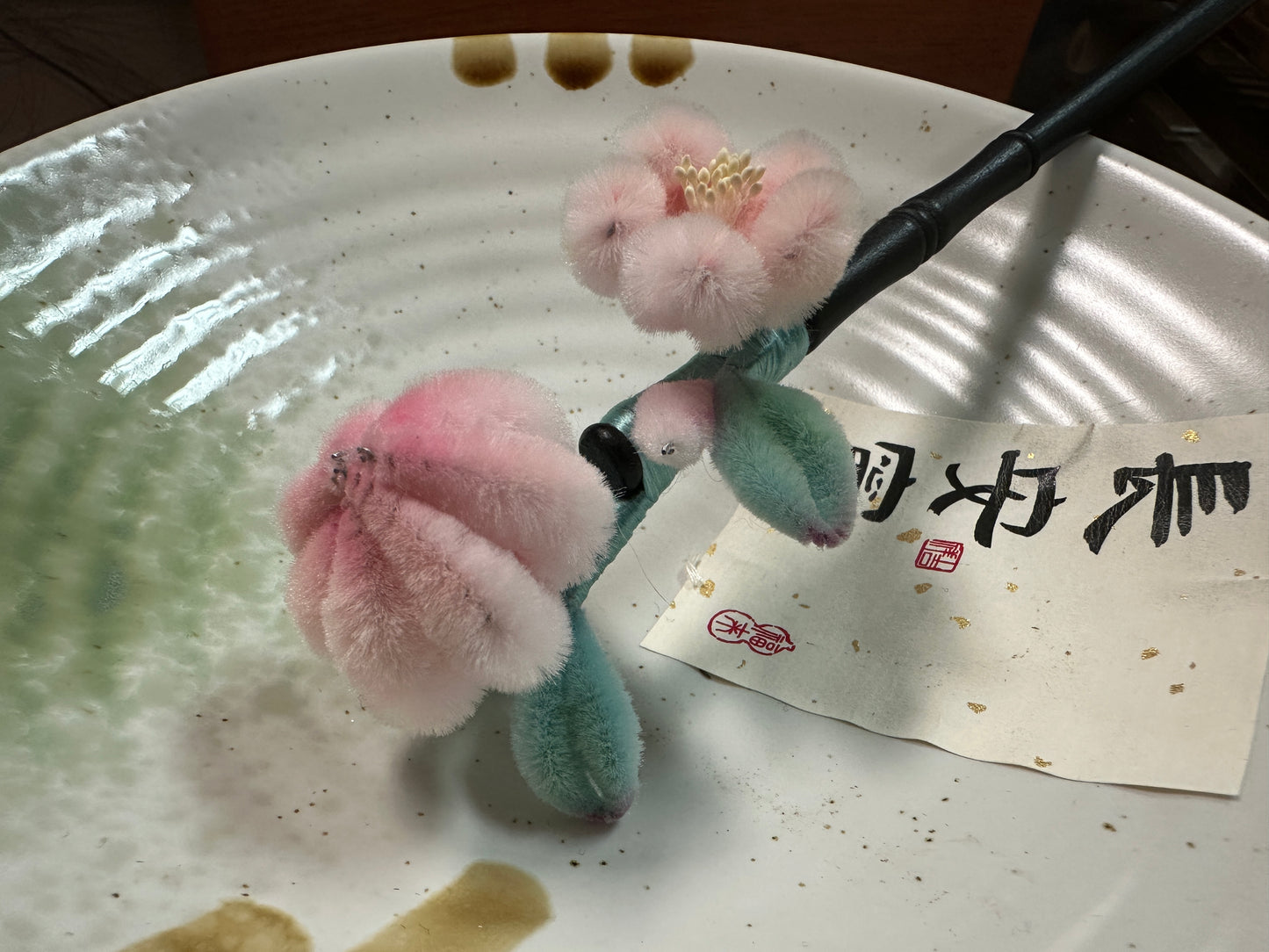 仿绒花 traditional velvet flowers